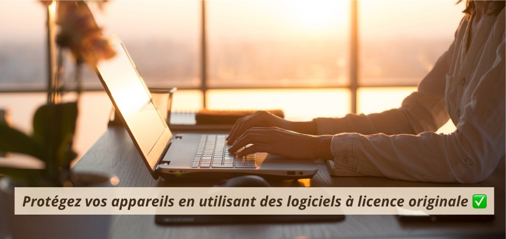Protégez vos données et celles de vos clients en utilisant des logiciels authentiques